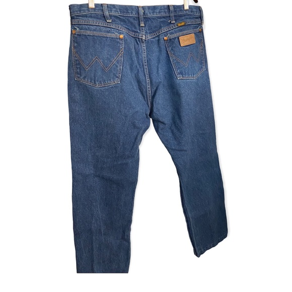 Vintage Wrangler Dark Wash Straight Leg Jeans - Picture 5 of 14